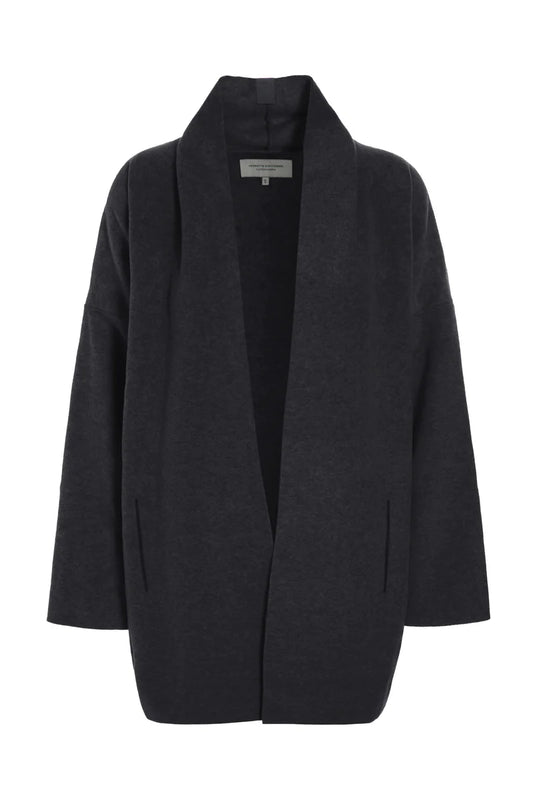 picture of Henriette Steffensen Cardigan 7173 Cardigan - Soft Black - Number Two - womens - fashion - clothing - Henriette Steffensen 1