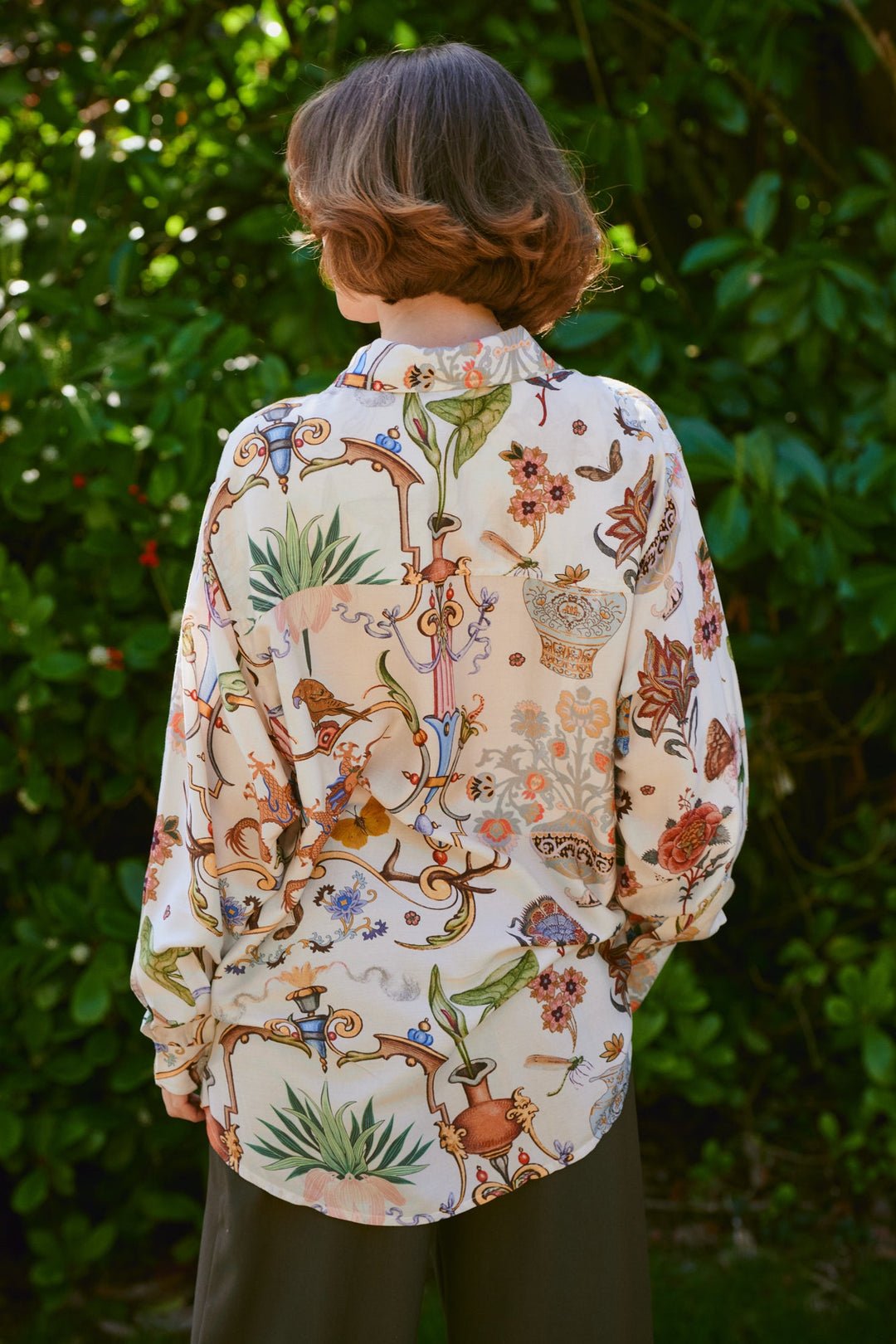 picture of One Hundred Stars Oversized Shirt Cornucopia Ivory - Number Two One Hundred Stars Oversized Shirt Cornucopia Ivory