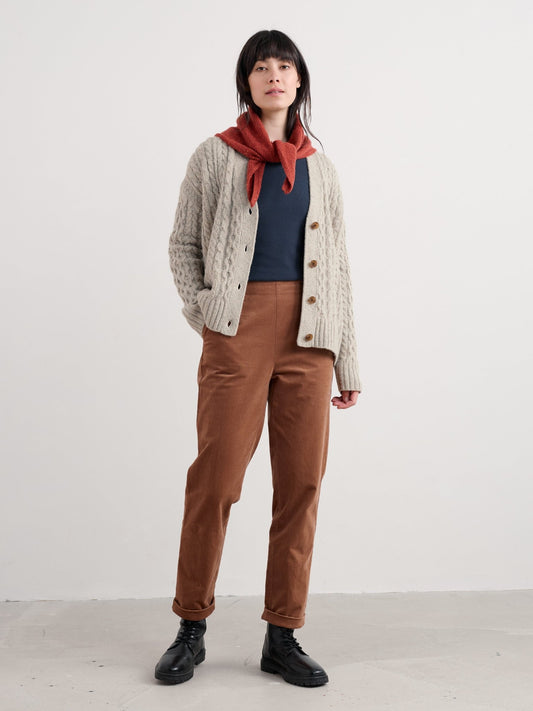 picture of Seasalt Crackington Trousers - Dark Flax - Number Two - womens - fashion - clothing - Seasalt 1