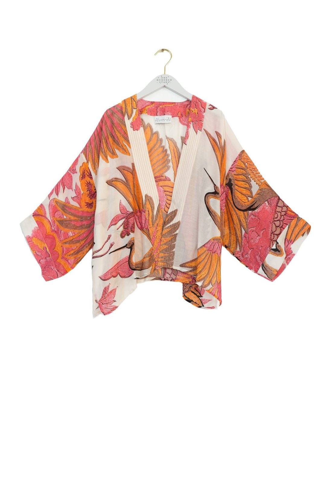 picture of One Hundred Stars Kimono Crane Ecru - Number Two - womens - fashion - clothing - One Hundred Stars 5