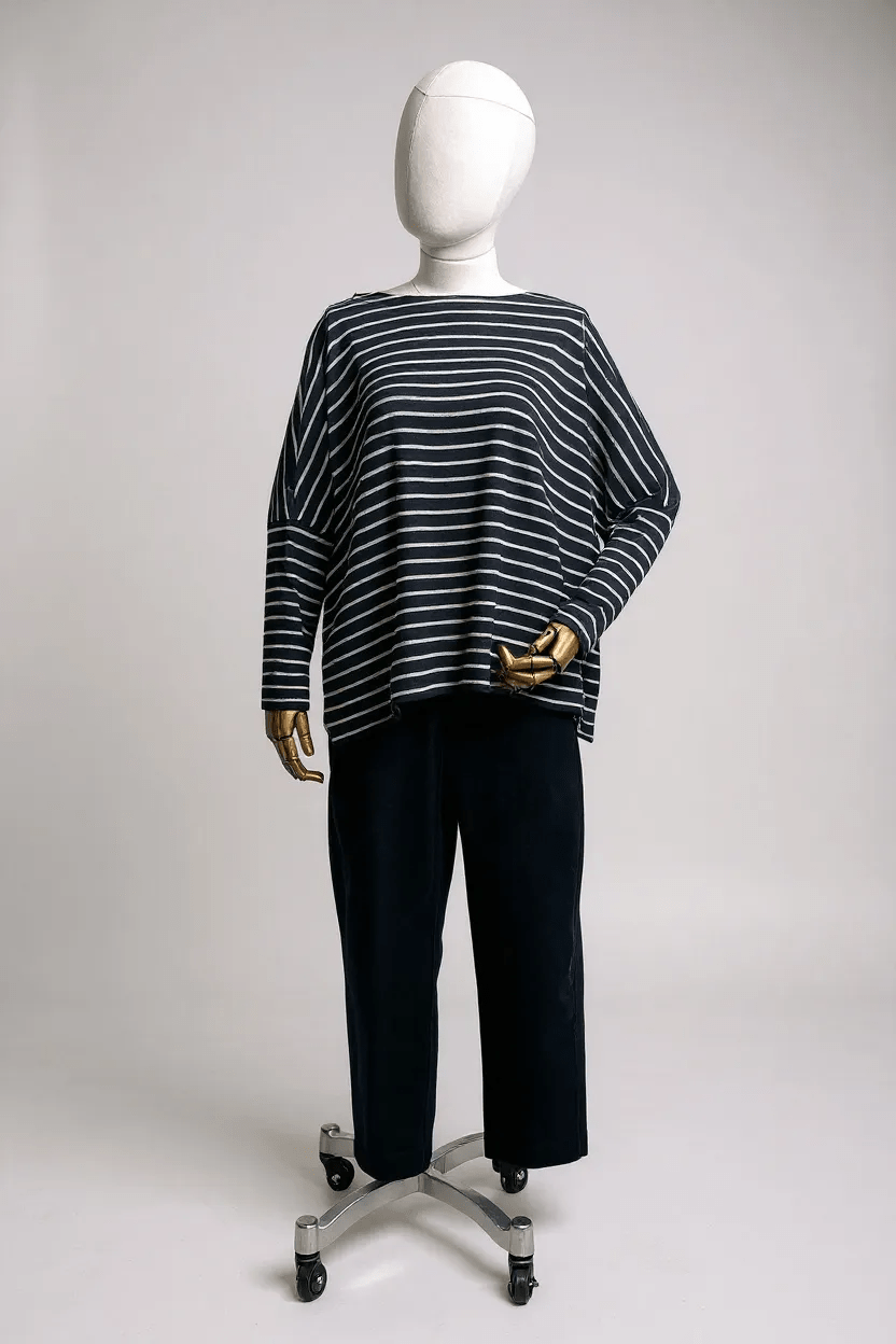 picture of Mama B Martis Jumper - Notte Stripe - Number Two - womens - fashion - clothing - Mama B 1