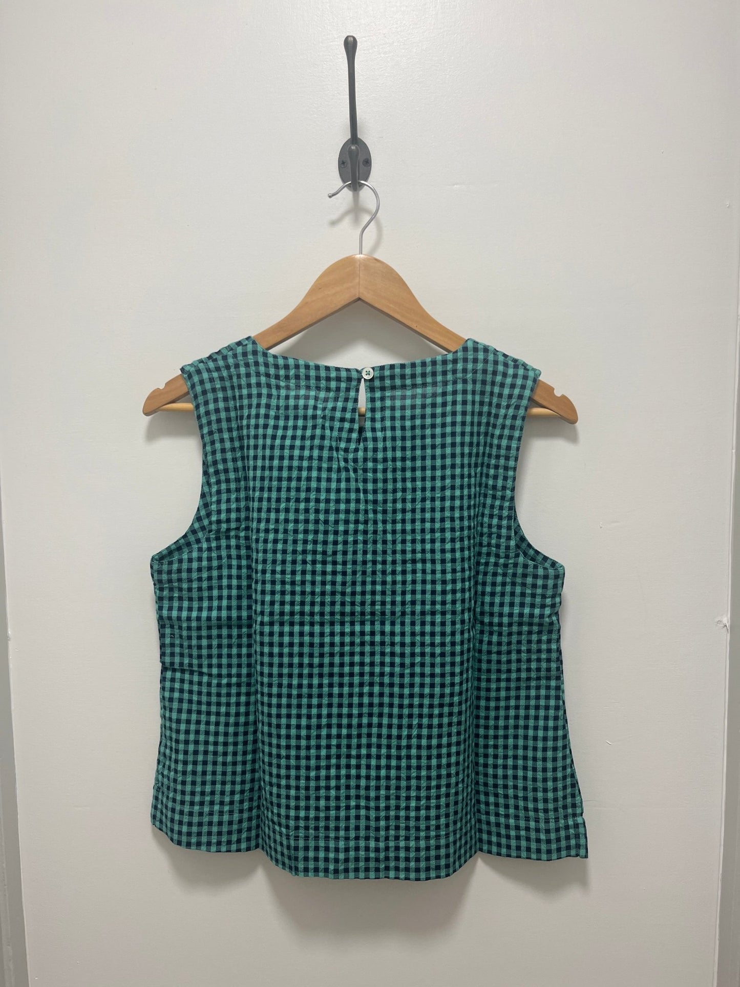 Bibico Pippa Sleeveless Duck Egg Gingham