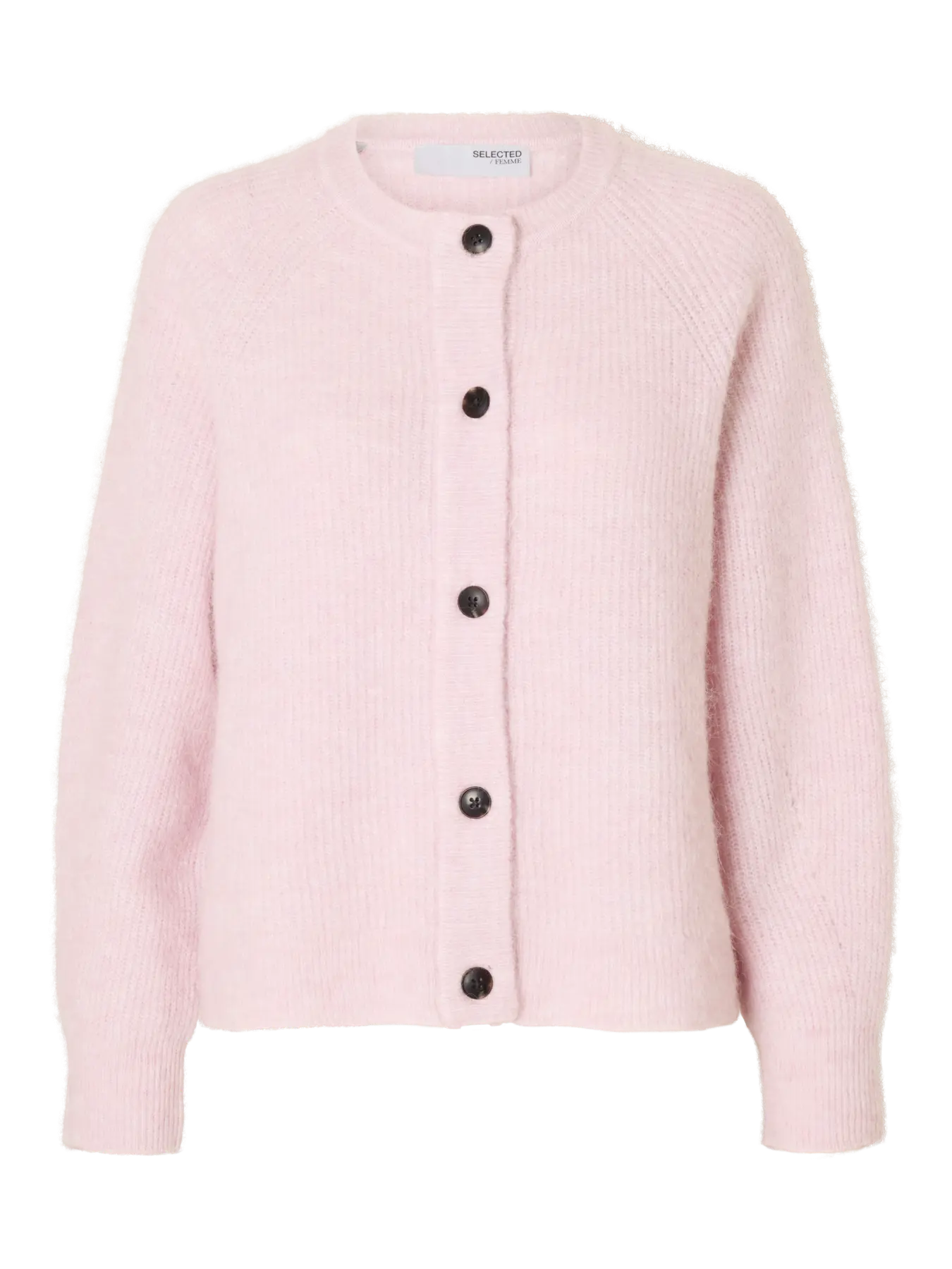 Selected Femme Lulu LS Knit Cardigan Bleached Mauve