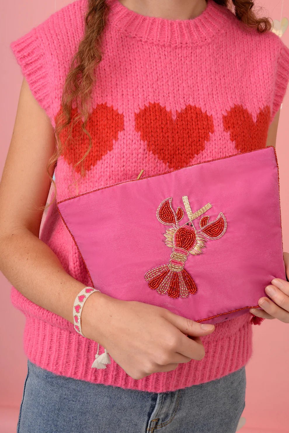 picture of My Doris Large Pouch - Lobster Love - Number Two - womens - fashion - accessories - My Doris 1