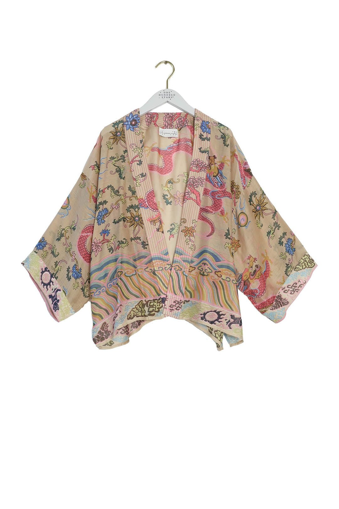 picture of One Hundred Stars Kimono Dragon Sand - Number Two - womens - fashion - clothing - One Hundred Stars 2