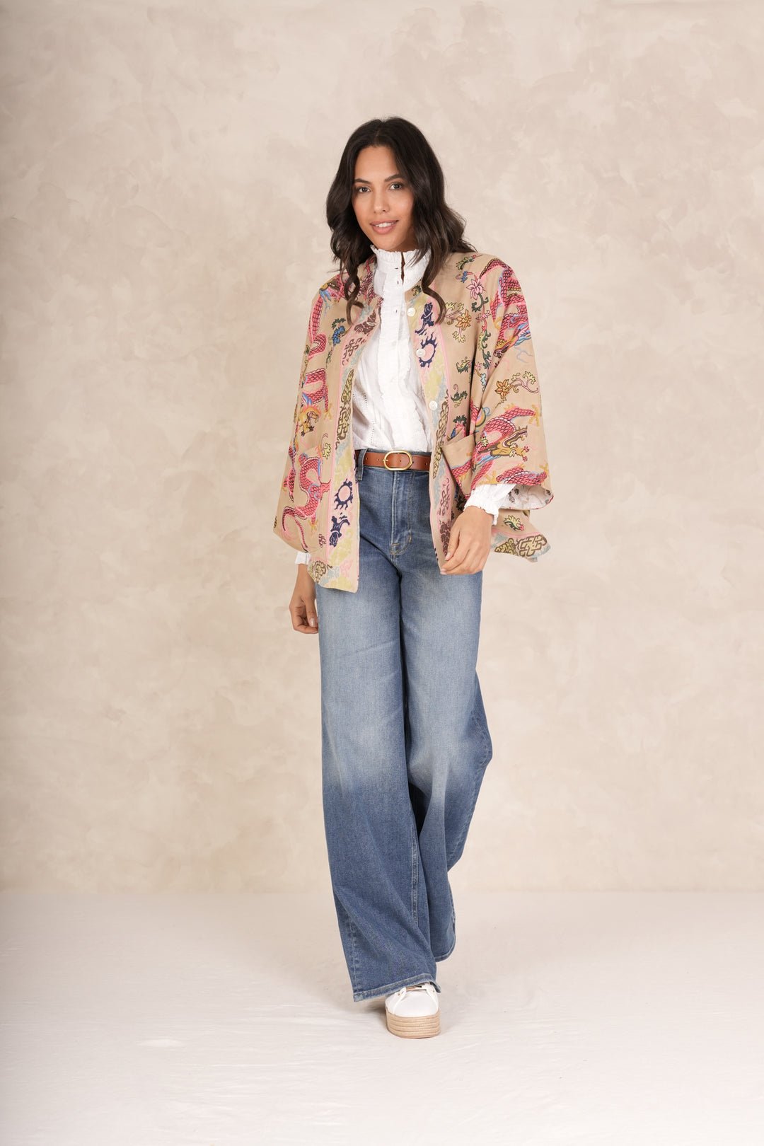 picture of One Hundred Stars Kimono Dragon Sand - Number Two - womens - fashion - clothing - One Hundred Stars 3