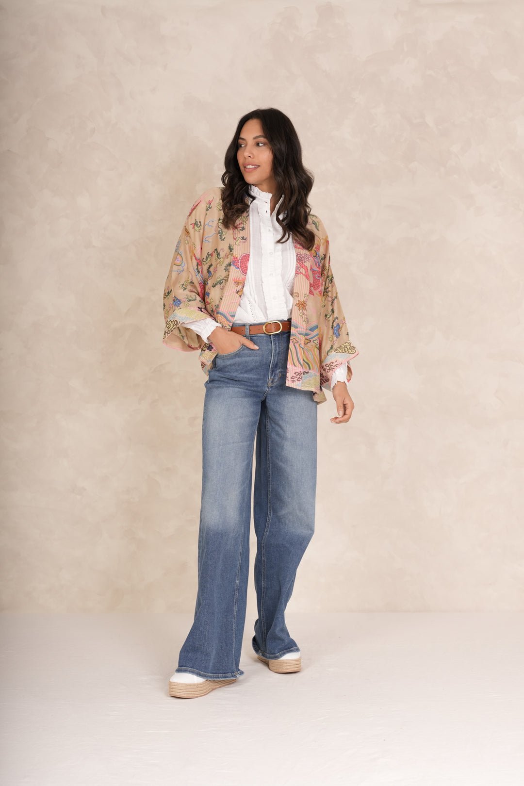 picture of One Hundred Stars Kimono Dragon Sand - Number Two - womens - fashion - clothing - One Hundred Stars 4
