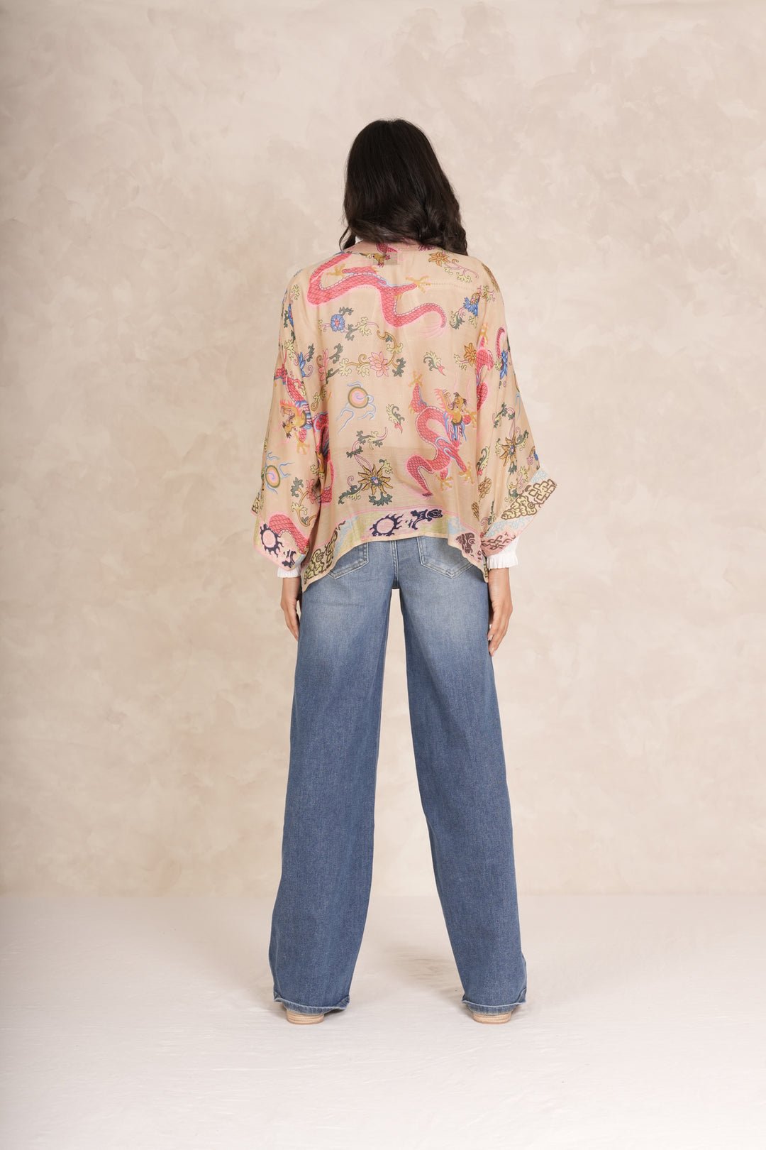 picture of One Hundred Stars Kimono Dragon Sand - Number Two - womens - fashion - clothing - One Hundred Stars 5