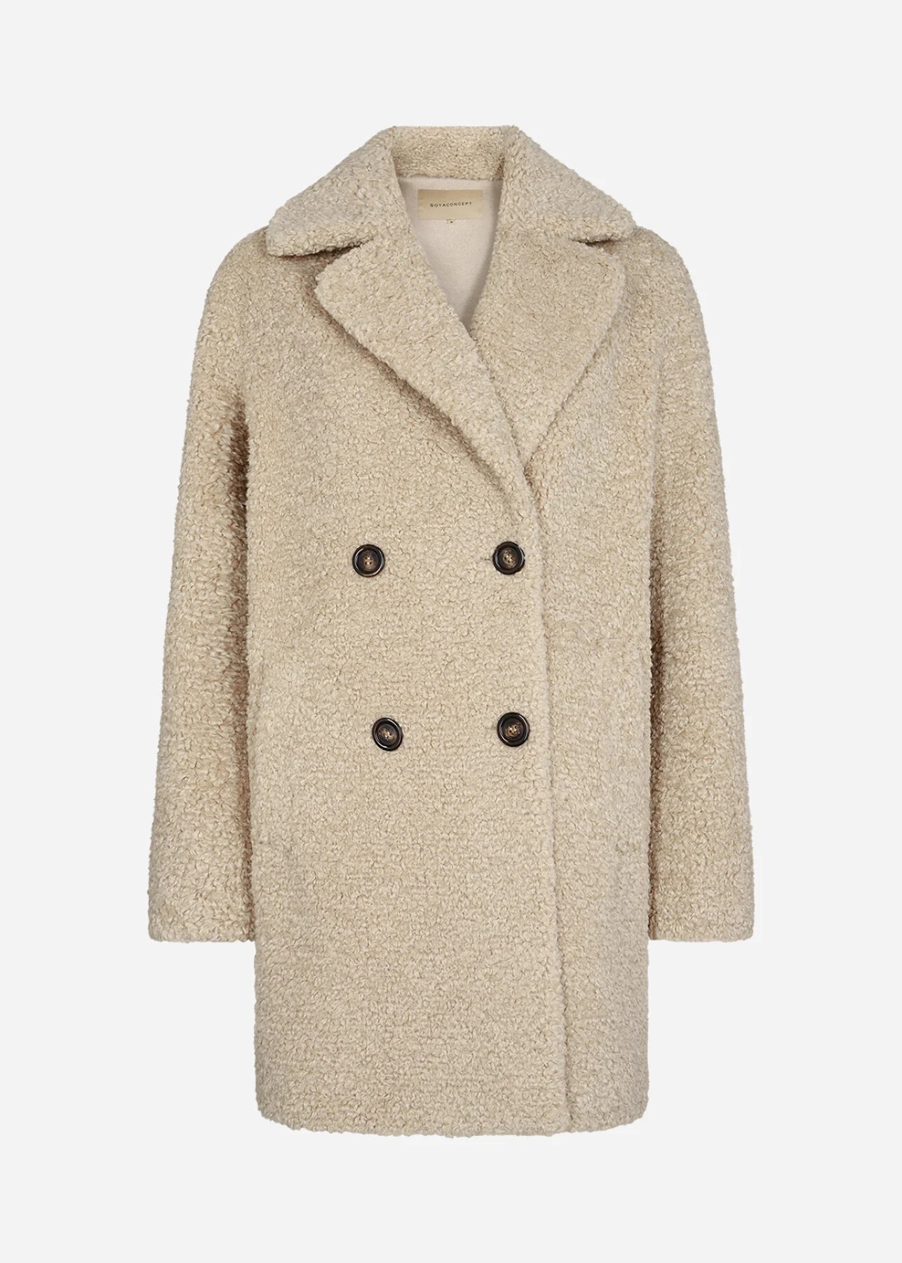 picture of SoyaConcept Mukite 1 Teddy Coat - Sand - Number Two - womens - fashion - clothing - SoyaConcept 4