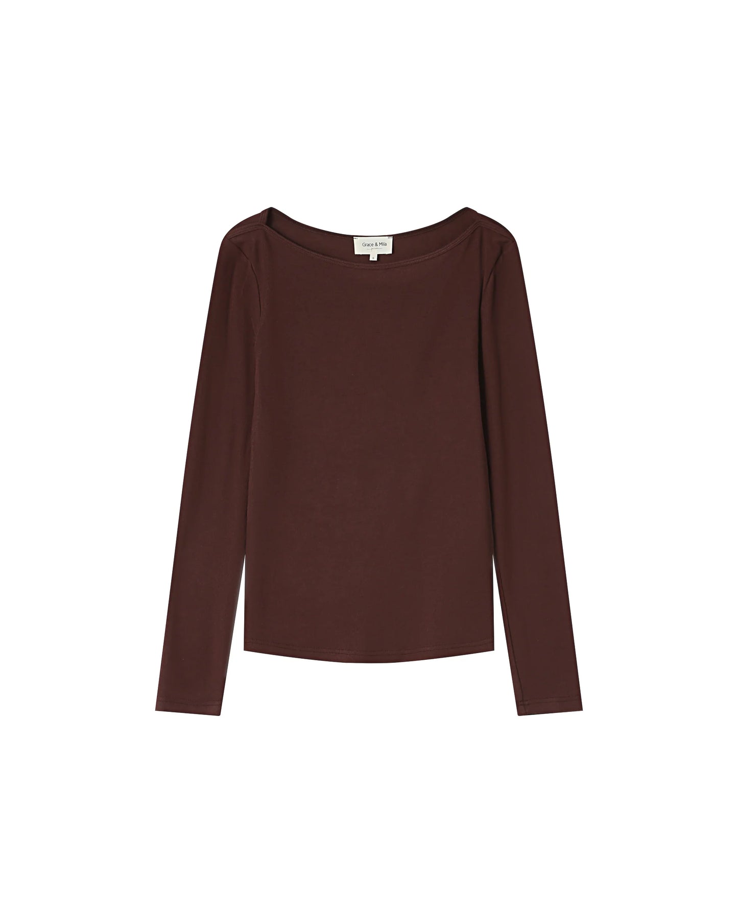 picture of Grace & Mila Stanley T-Shirt - Chocolate - Number Two - womens - fashion - clothing - Grace & Mila 6