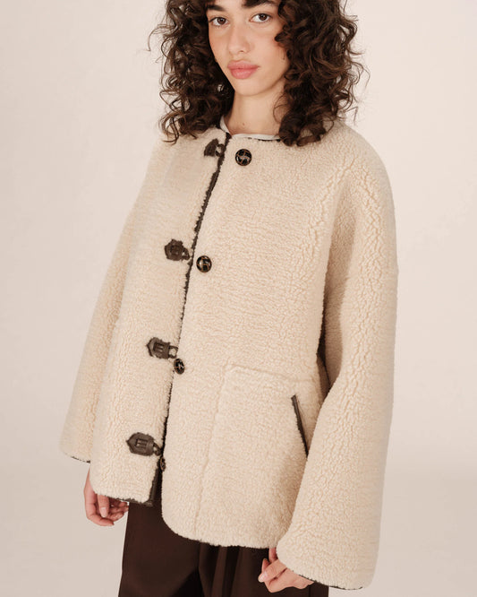 picture of Grace & Mila Simon Coat - Ecru - Number Two - womens - fashion - clothing - Grace & Mila 1
