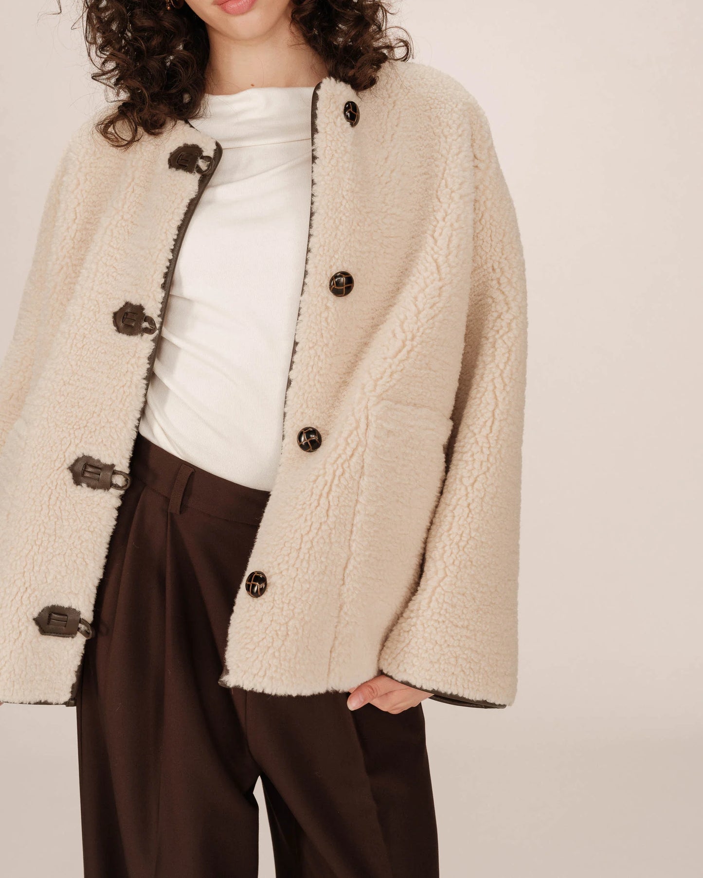 picture of Grace & Mila Simon Coat - Ecru - Number Two - womens - fashion - clothing - Grace & Mila 4