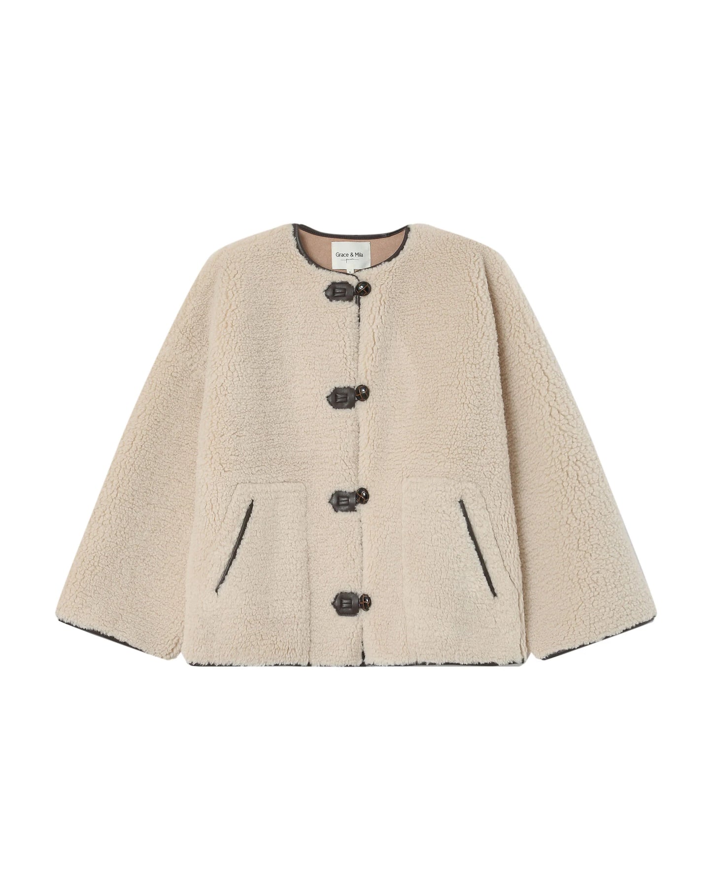 picture of Grace & Mila Simon Coat - Ecru - Number Two - womens - fashion - clothing - Grace & Mila 7