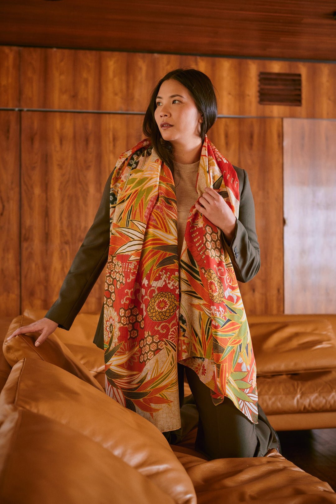 One Hundred Stars Scarf Fans Scarlet - Number TwoaccessoriesOne Hundred Stars