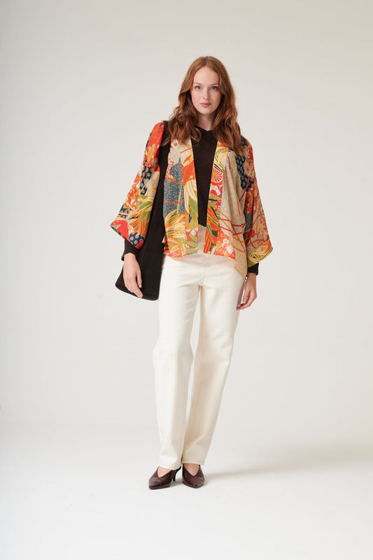 One Hundred Stars Kimono Fans Scarlet - Number TwoOne Hundred StarsNumber Two