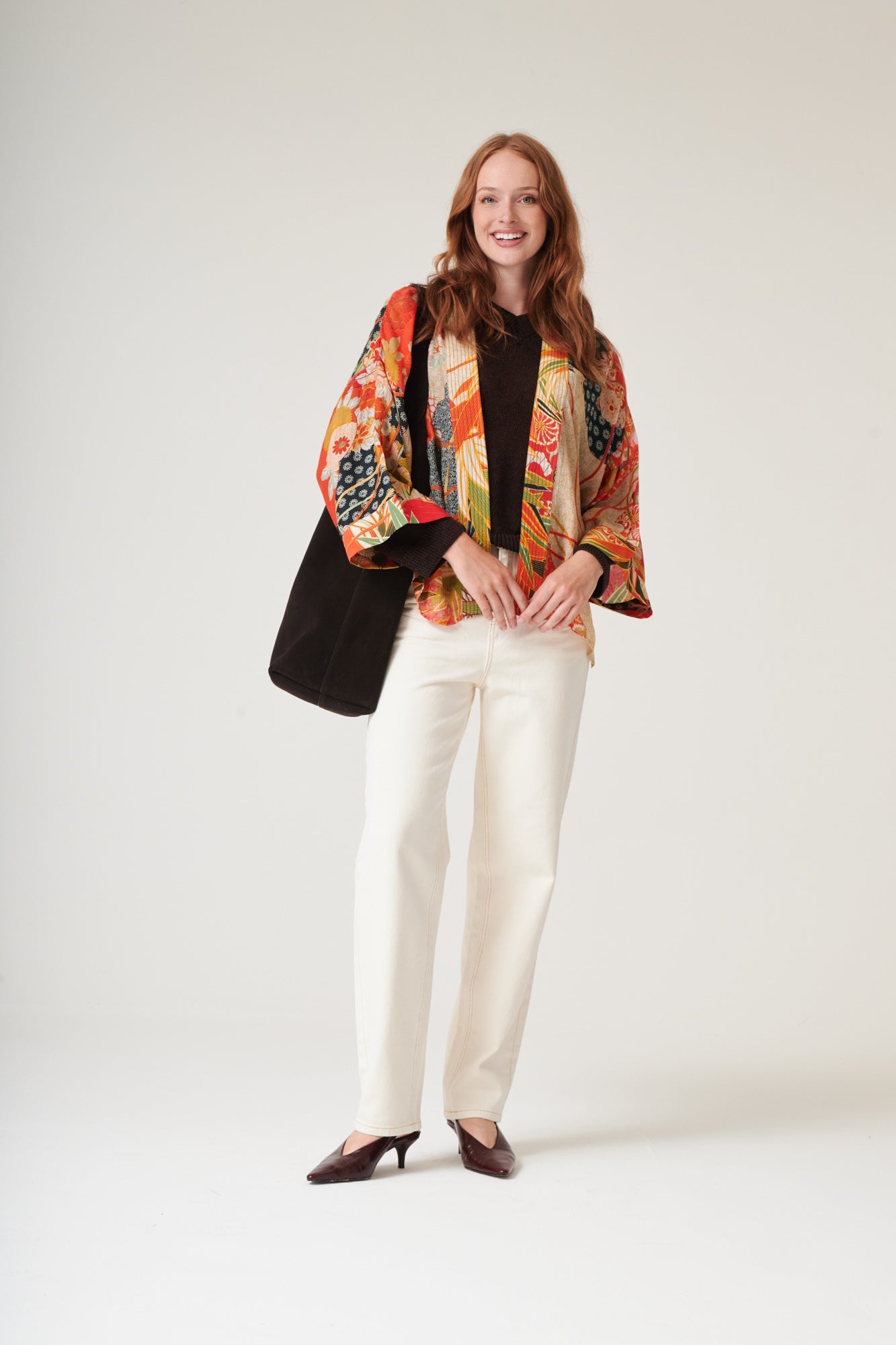 One Hundred Stars Kimono Fans Scarlet - Number TwoOne Hundred StarsNumber Two