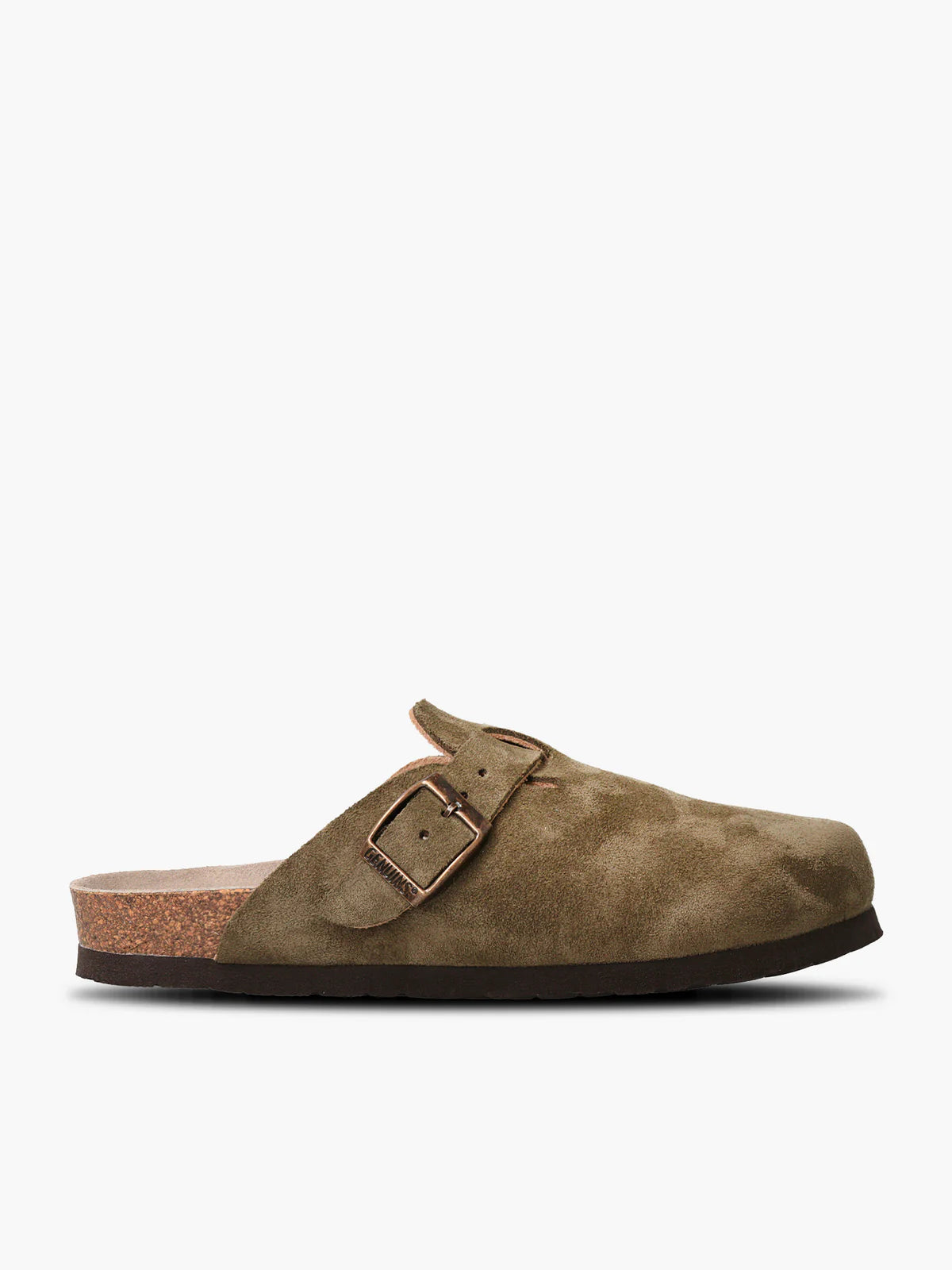 Genuins Suede Clog - Khaki