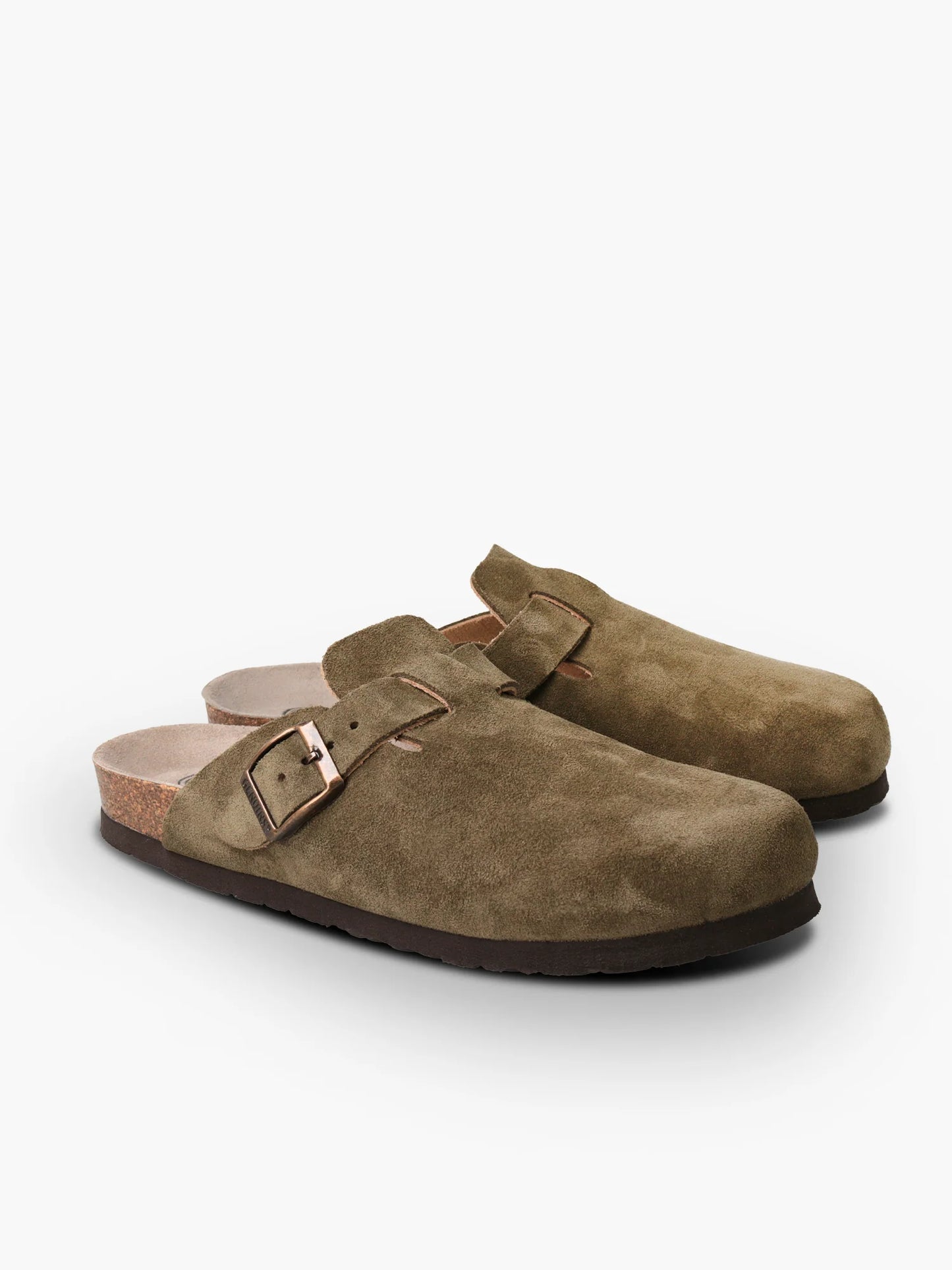 Genuins Suede Clog - Khaki