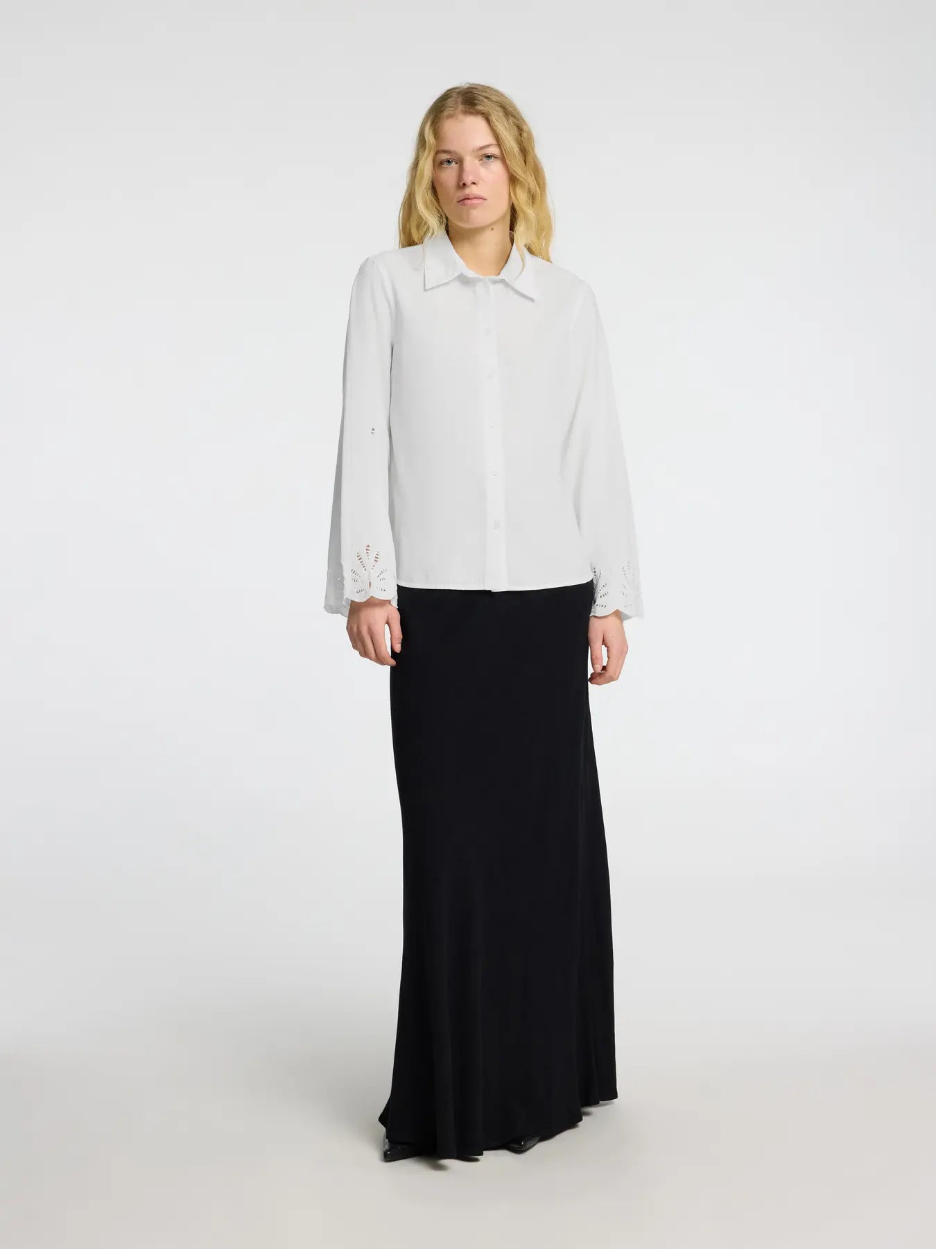 Selected Femme Dahlia LS Shirt Bright White