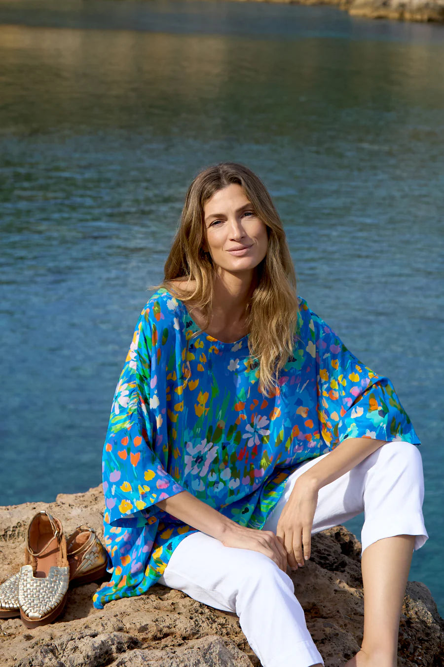 Sahara Abstract Painted Garden Top
