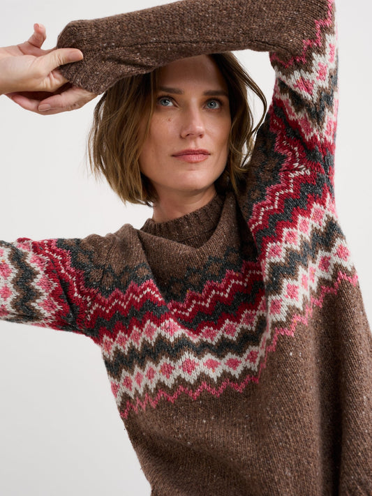 picture of Seasalt Golfen Light Jumper - Sonata Gully Red Sail Mix - Number Two - womens - fashion - clothing - Seasalt 1