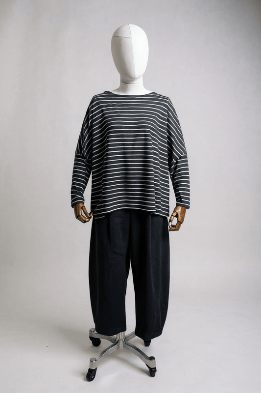 picture of Mama B Martis Jumper - Anthracite Stripe - Number Two - womens - fashion - clothing - Mama B 1