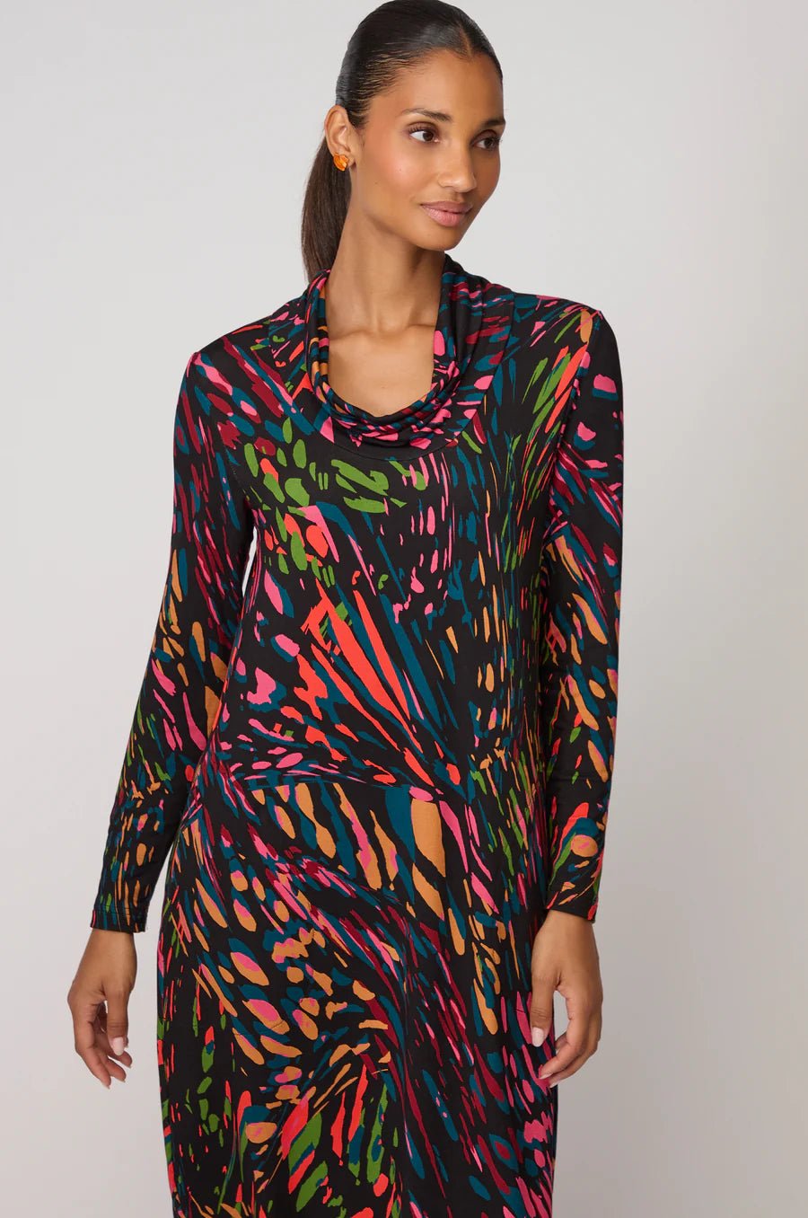 picture of Sahara Skyfire Jersey Dress - Bright Scattered Wings - Number Two - womens - fashion - clothing - Sahara 5