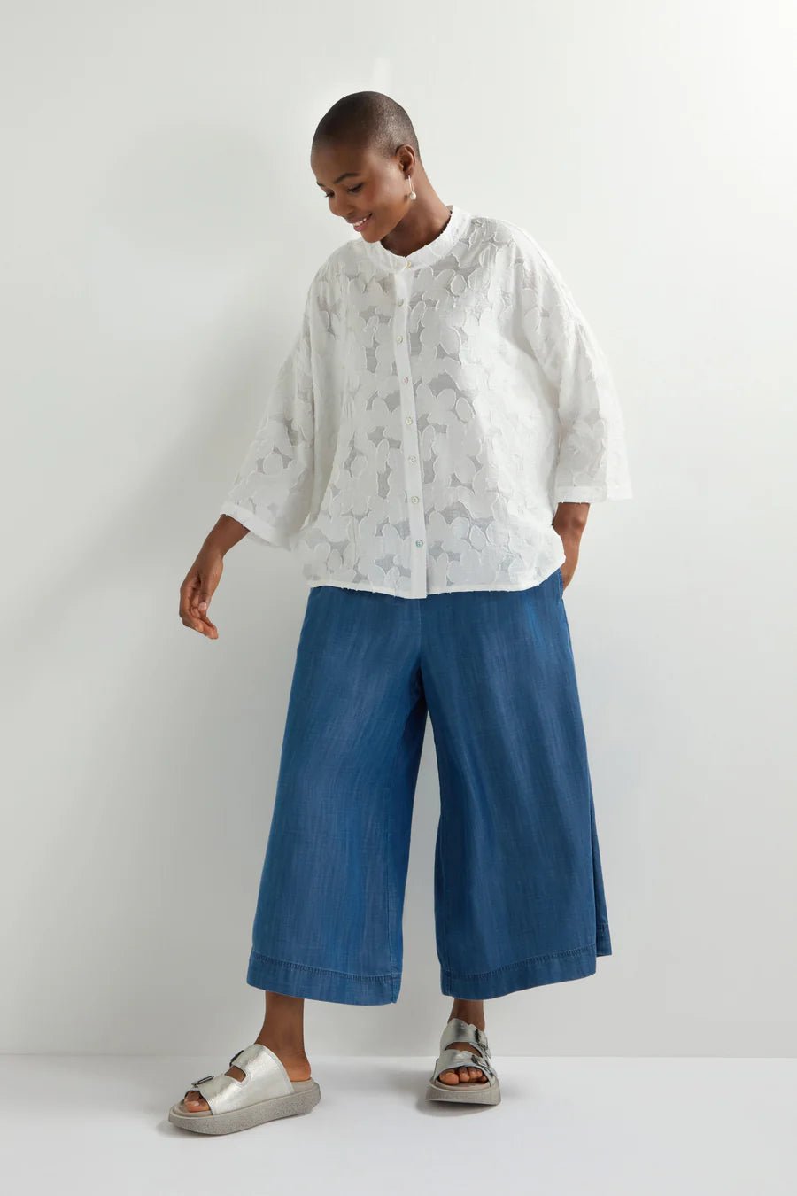 Sahara Etched Floral Viscose Shirt