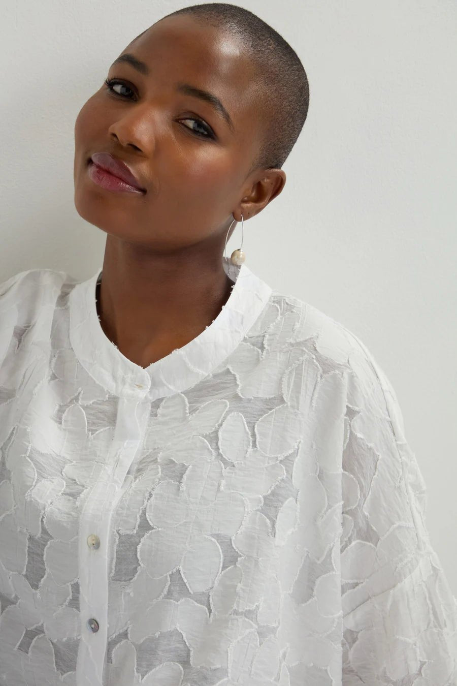 Sahara Etched Floral Viscose Shirt