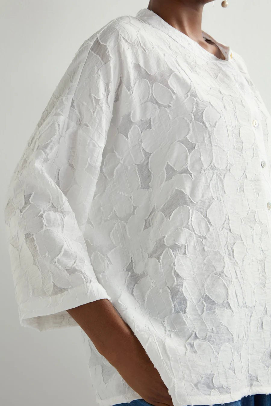Sahara Etched Floral Viscose Shirt