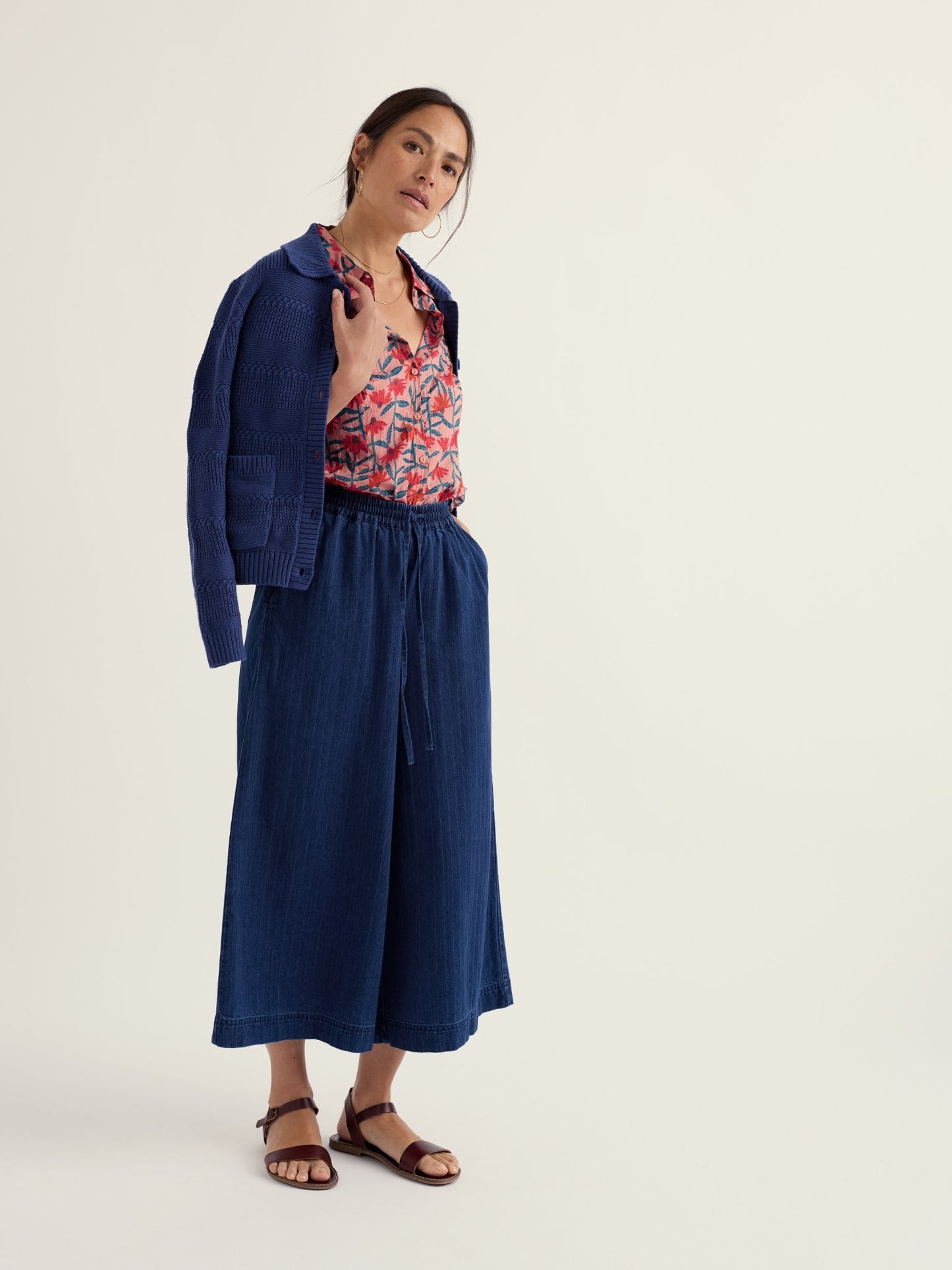picture of Seasalt Larissa Shirt - Echinacea Stems Rosehip - Number Two - womens - fashion - clothing - Seasalt 5