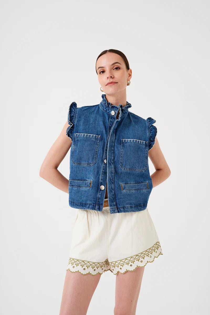 picture of Seventy + Mochi Pablo Waistcoat - Vintage Americano - Number Two - womens - fashion - clothing - Seventy + Mochi 4