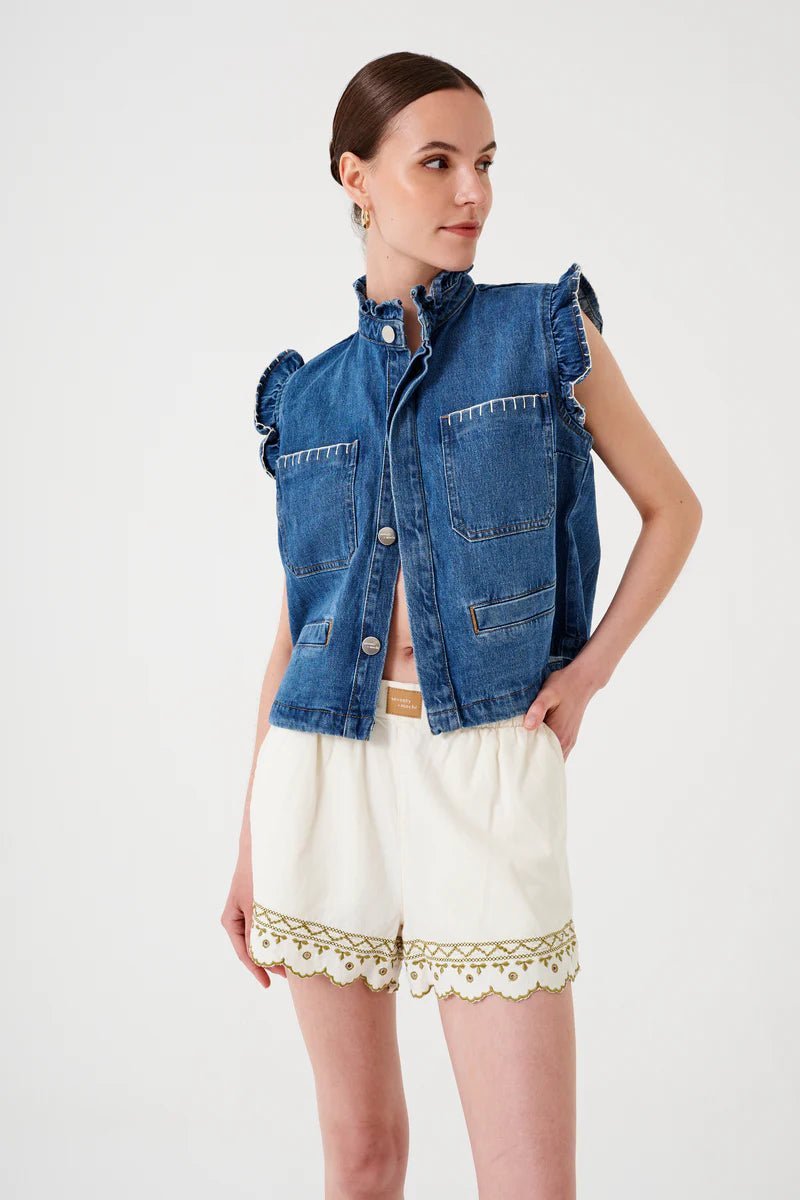 picture of Seventy + Mochi Pablo Waistcoat - Vintage Americano - Number Two - womens - fashion - clothing - Seventy + Mochi 6