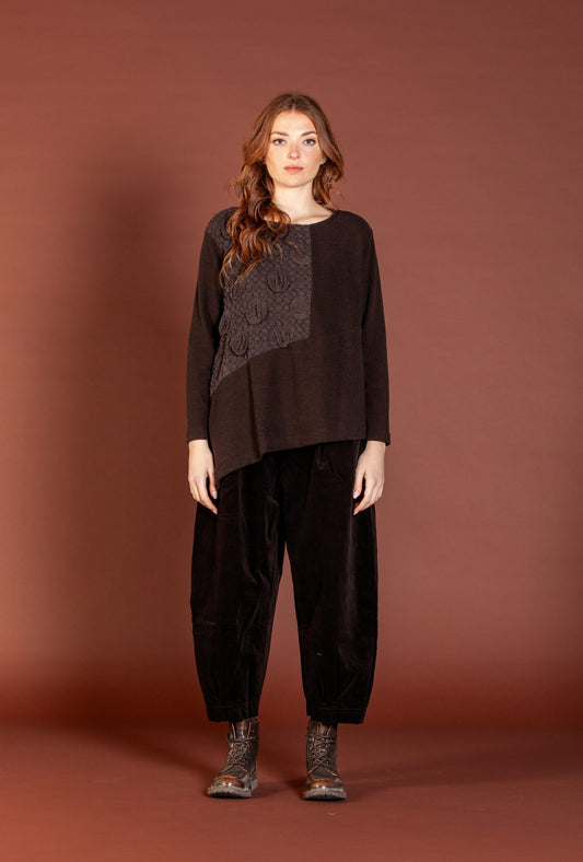 picture of Mama B Bianco V Pants - Moro Velvet Cord - Number Two - womens - fashion - clothing - Mama B 1