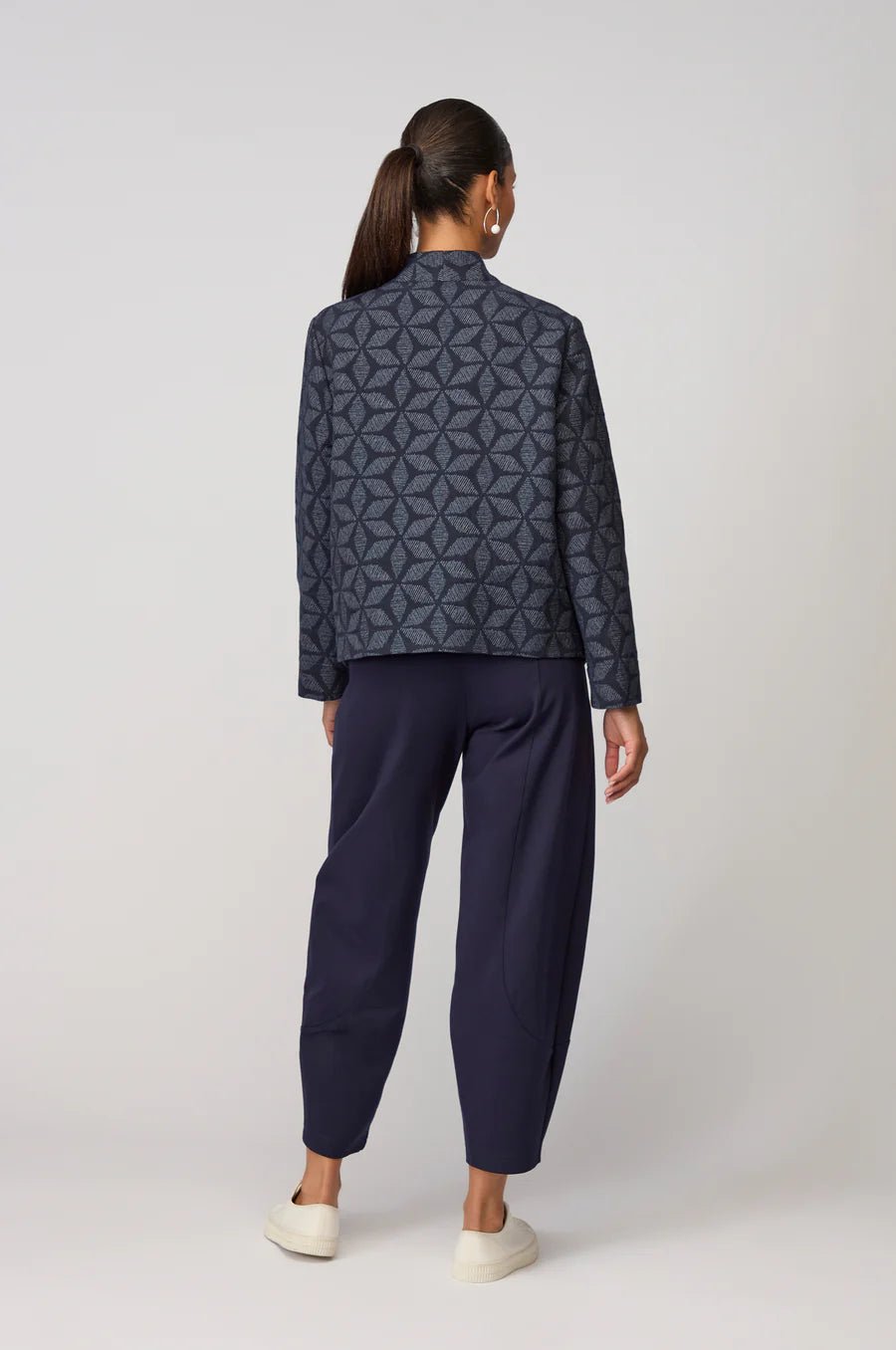 picture of Sahara Diamond Floral Indigo Jacket - Indigo - Number Two - womens - fashion - clothing - Sahara 5