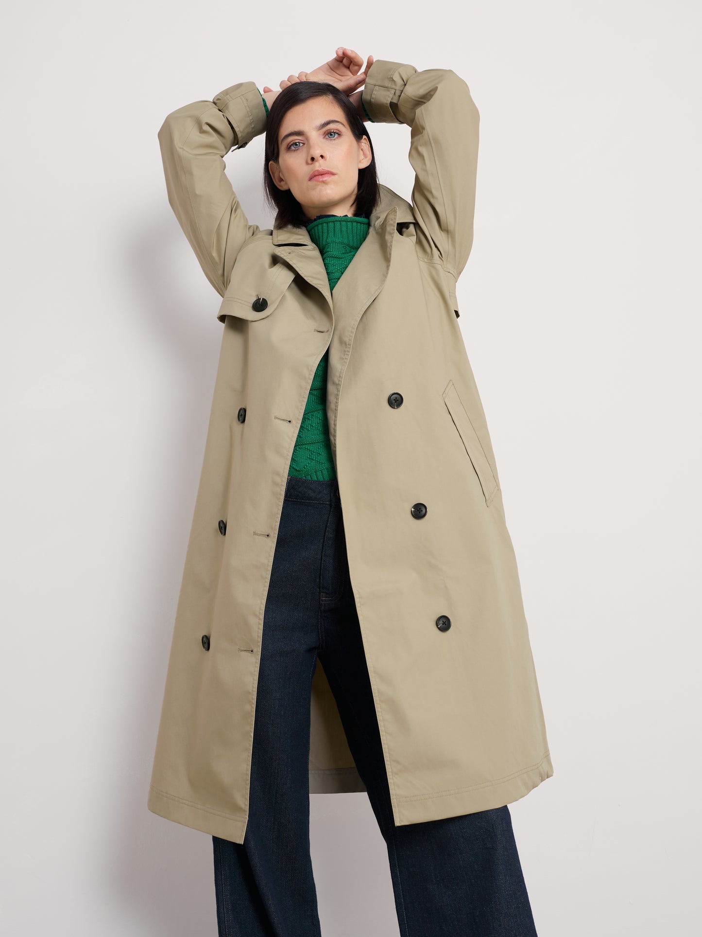 Seasalt Penweathers Waterproof Trench Coat Seed