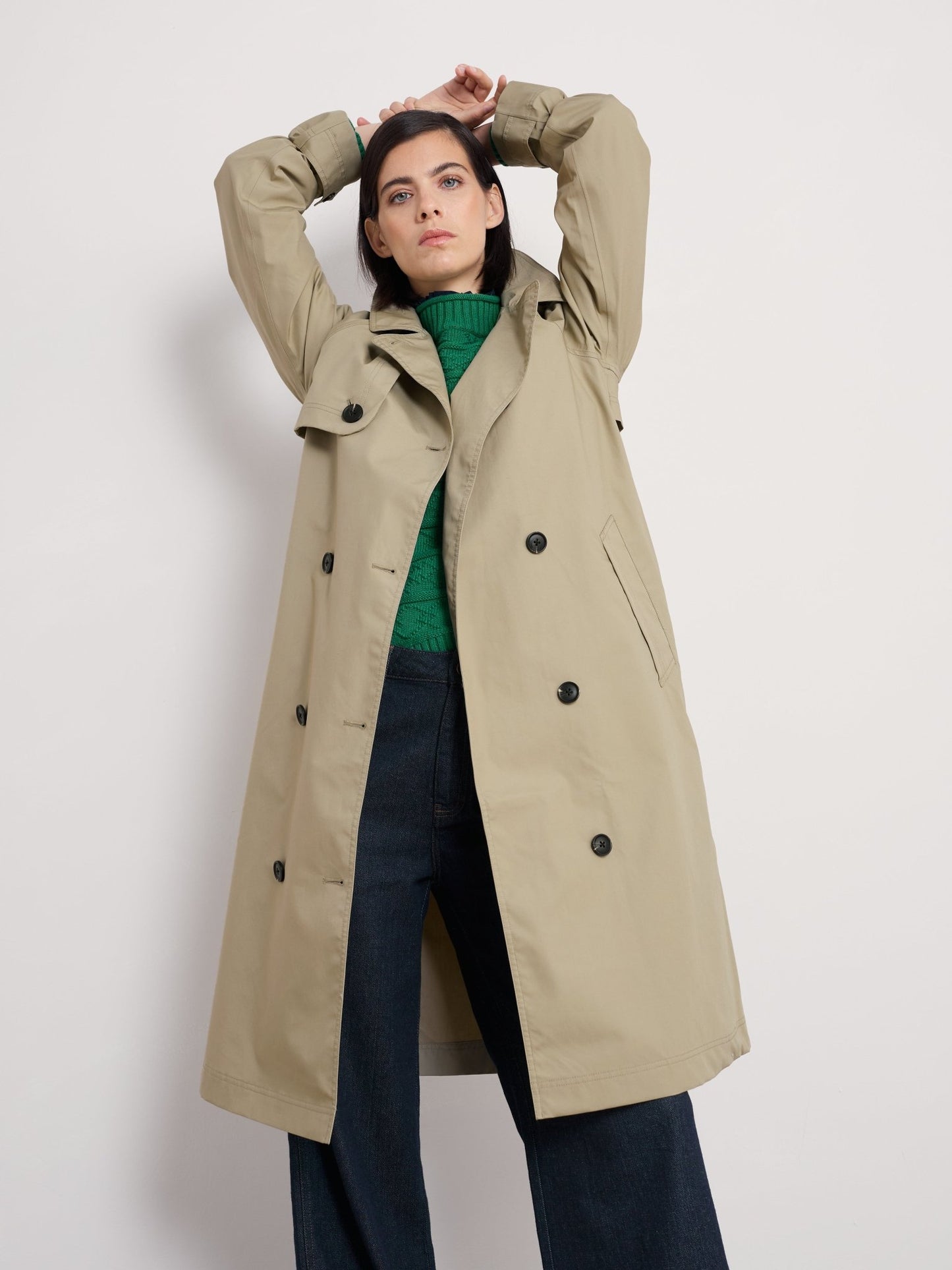 picture of Seasalt Penweathers Waterproof Trench Coat Seed - Number Two - womens - fashion - clothing - Seasalt 4
