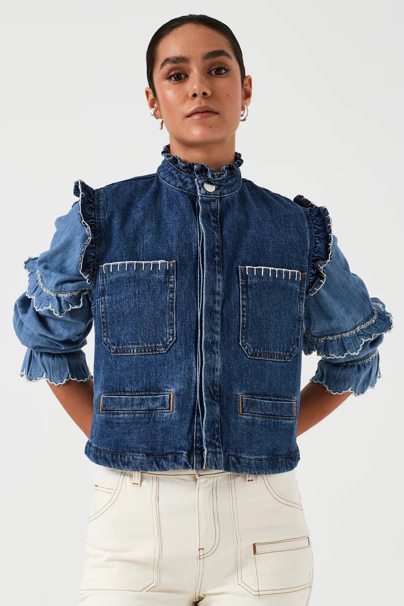 picture of Seventy + Mochi Pablo Waistcoat - Vintage Americano - Number Two - womens - fashion - clothing - Seventy + Mochi 1