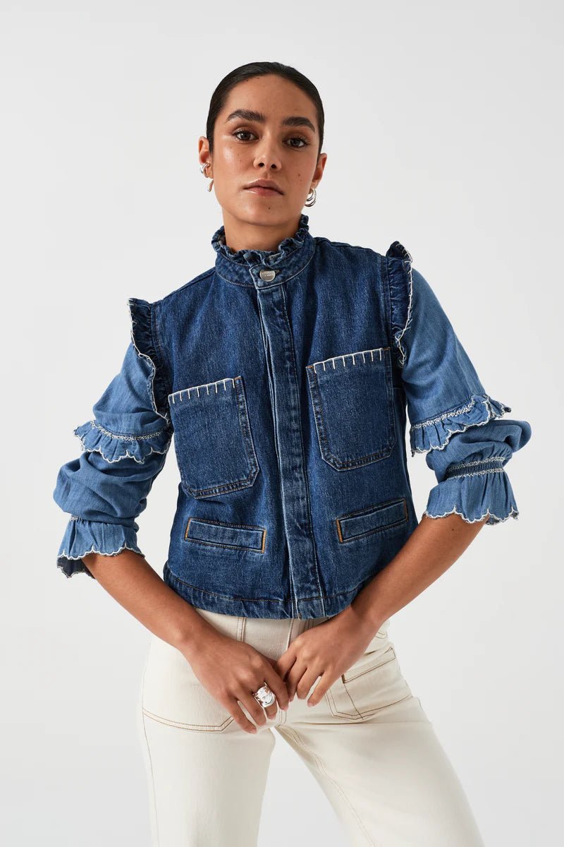 picture of Seventy + Mochi Pablo Waistcoat - Vintage Americano - Number Two - womens - fashion - clothing - Seventy + Mochi 3