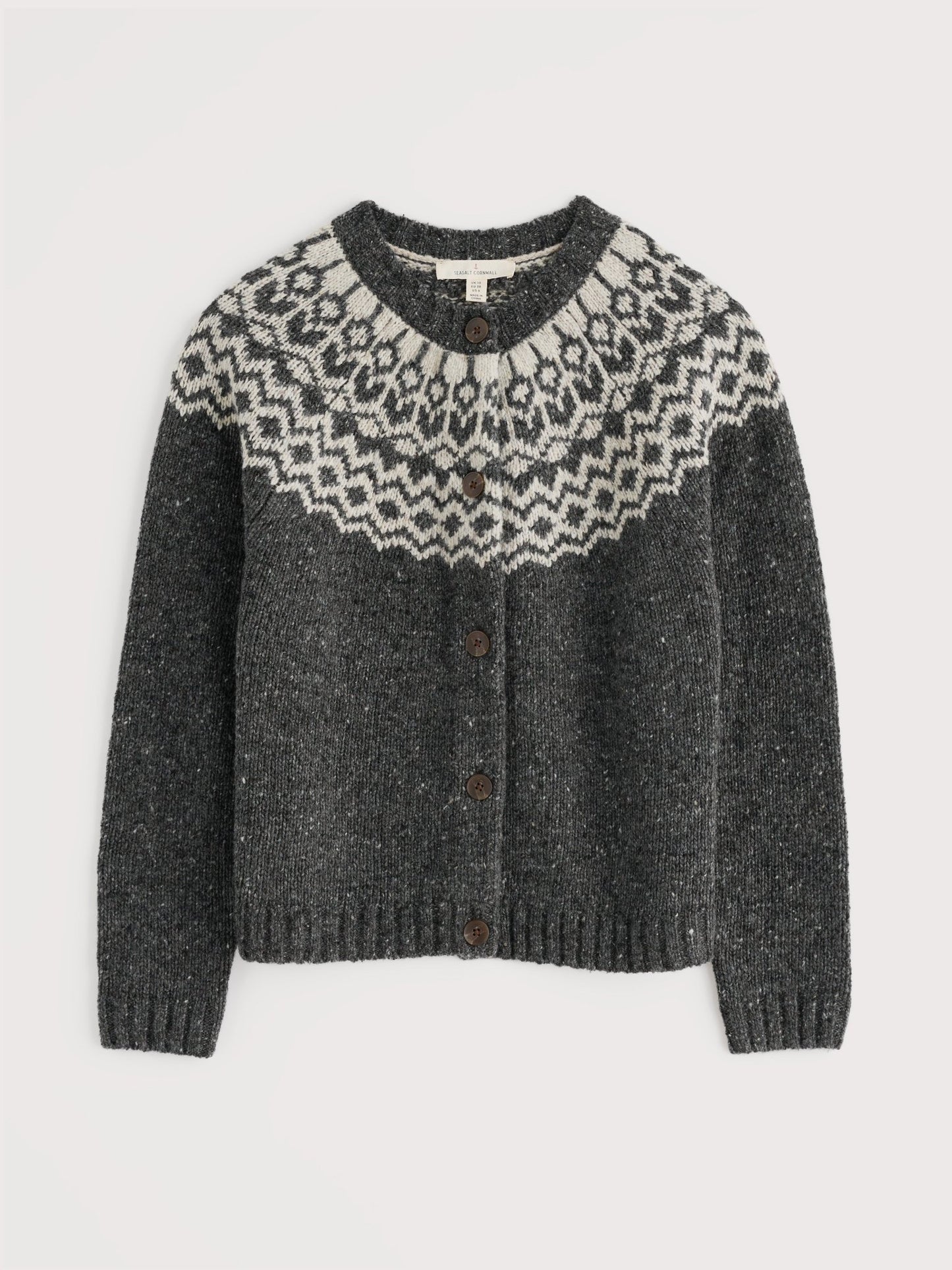 picture of Seasalt Port Kinnis Merino Jumper - Wagtail Coal Aran - Number Two - womens - fashion - clothing - Seasalt 3