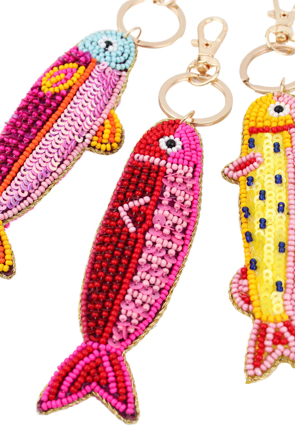 My Doris Keyring/Bag Charm - Red/Pink Fish