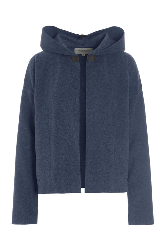 picture of Henriette Steffensen Sporty Cardigan - Evening Blue - Number Two -  fashion - clothing - Henriette Steffensen 1