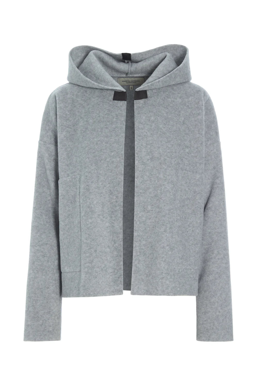 picture of Henriette Steffensen Sporty Cardigan - Light Grey - Number Two - womens - clothing - Henriette Steffensen 1