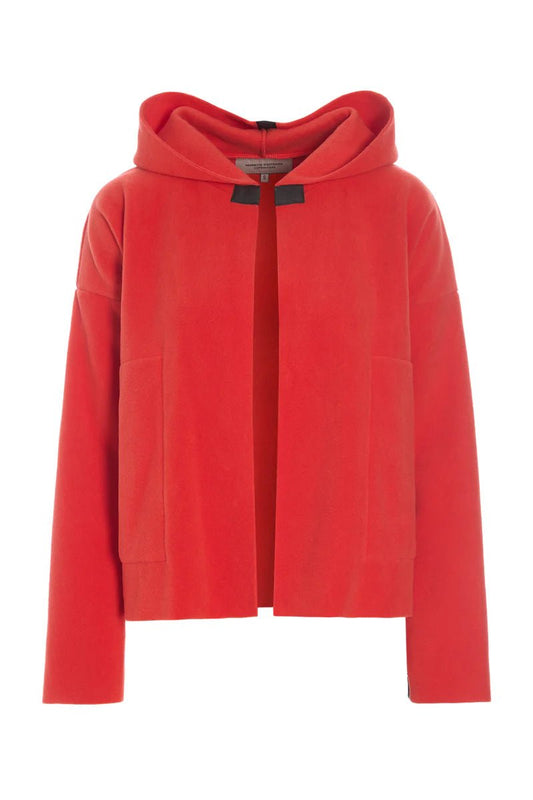 picture of Henriette Steffensen Sporty Cardigan - Tomato - Number Two - womens - fashion - clothing - Henriette Steffensen 1