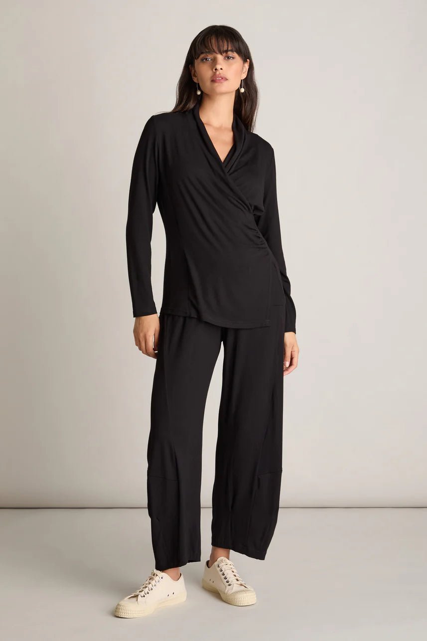 picture of Sahara Fluid Crepe Bubble Trouser - Black - Number Two - womens - fashion - clothing - Sahara 5