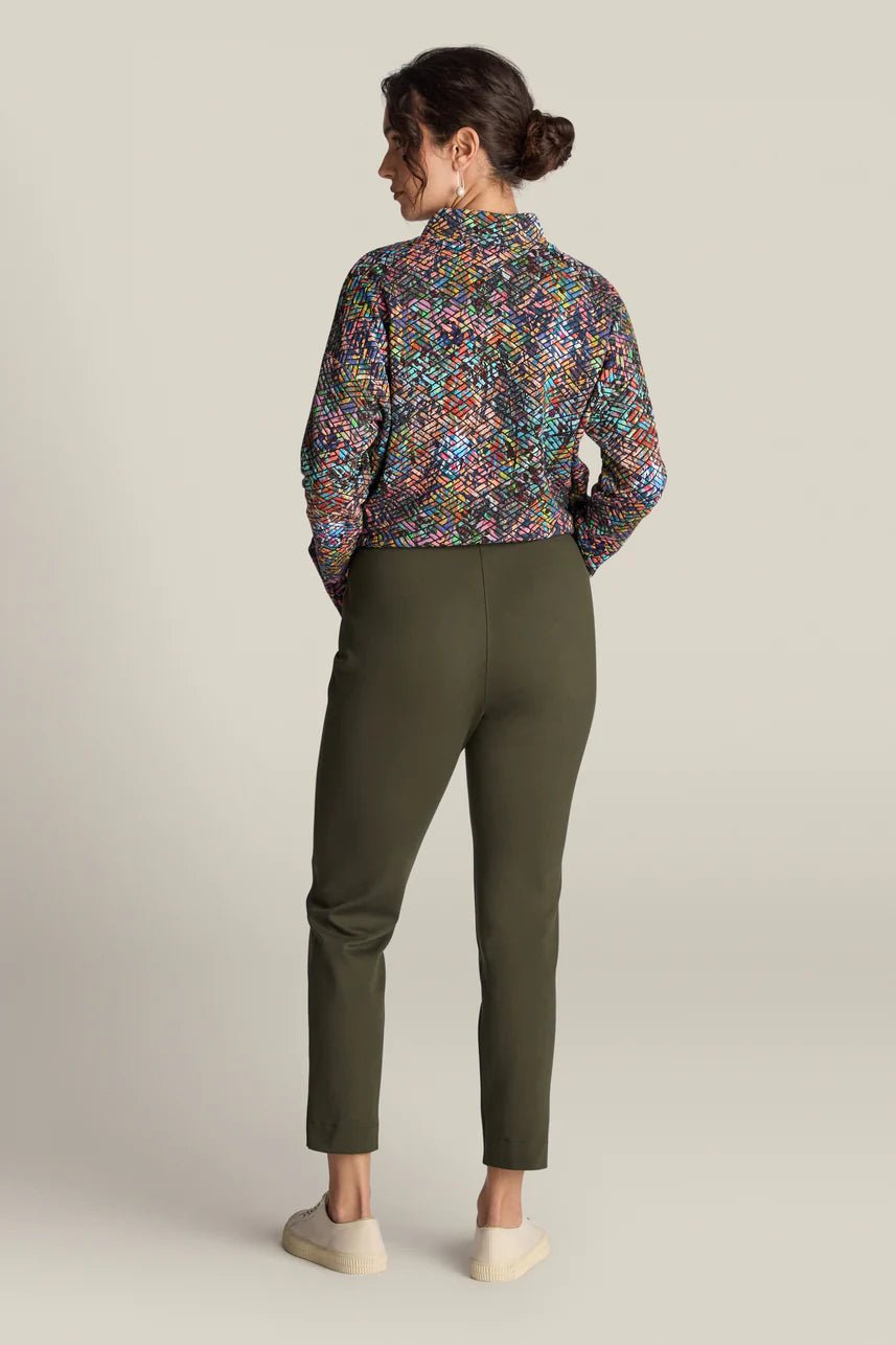 picture of Sahara Ponte Slim Leg Trouser - Khaki - Number Two - womens - fashion - clothing - Sahara 4