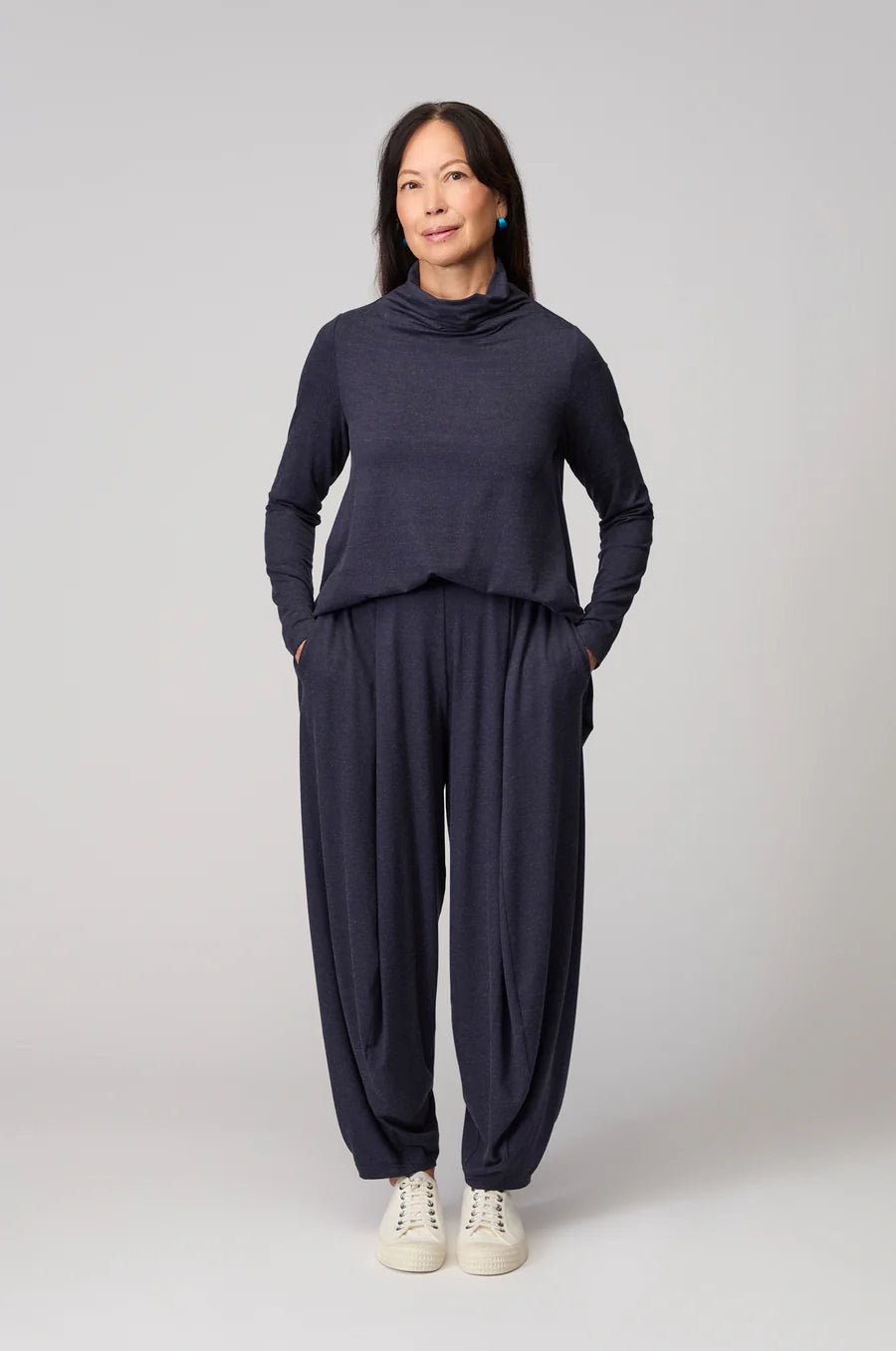 picture of Sahara Soft Viscose Jersey Bubble Trouser - Night - Number Two - womens - fashion - clothing - Sahara 2