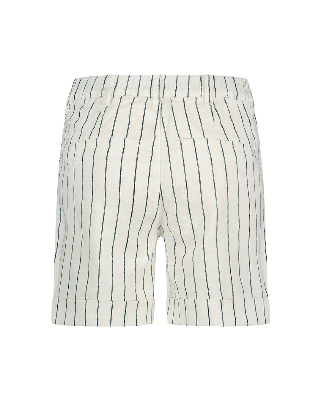 Red Button Cleo Shorts Navy Off White Stripe