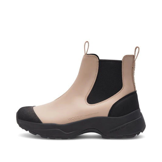 picture of Woden Siri Waterproof - Taupe - Number Two - womens - fashion - Footwear - Woden 1