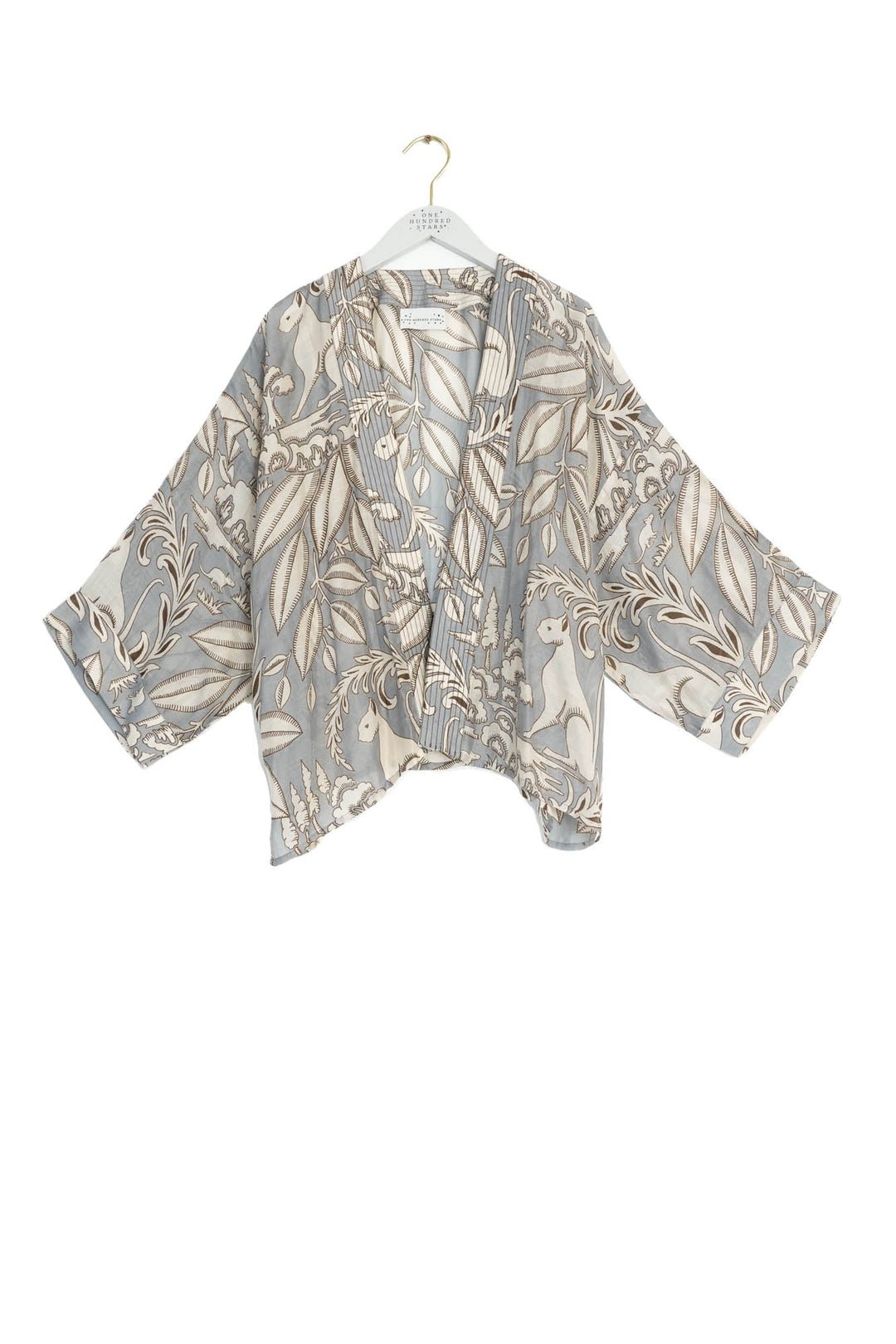 picture of One Hundred Stars Kimono Sphinx Grey - Number Two - womens - fashion - clothing - One Hundred Stars 2